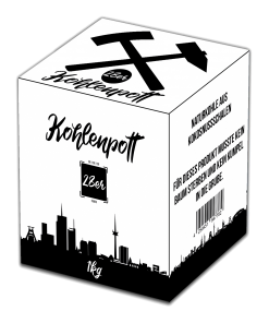 Kohlenpott - Natur Kohle - 28er - 1KG