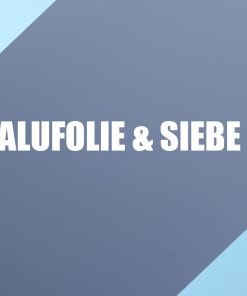 Alufolie / Kohlesieb