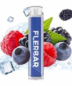 Flerbar Blue Razz - 600 Züge 20 mg