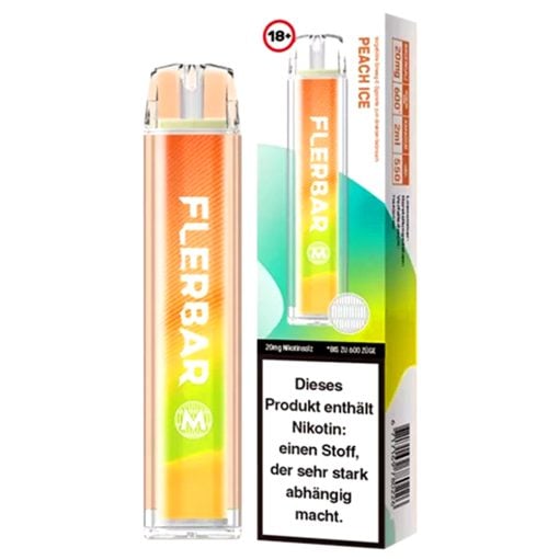 Flerbar Peach Ice - 600 Züge 20 mg