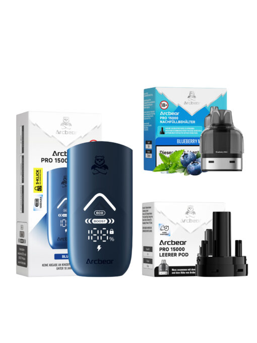 Arcbear Pro 15000 | Starter Kit | Blueberry Mint - DoShisha